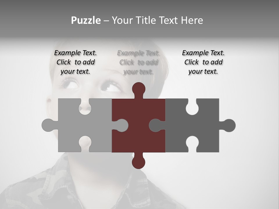 A Young Boy Is Making A Funny Face PowerPoint Template