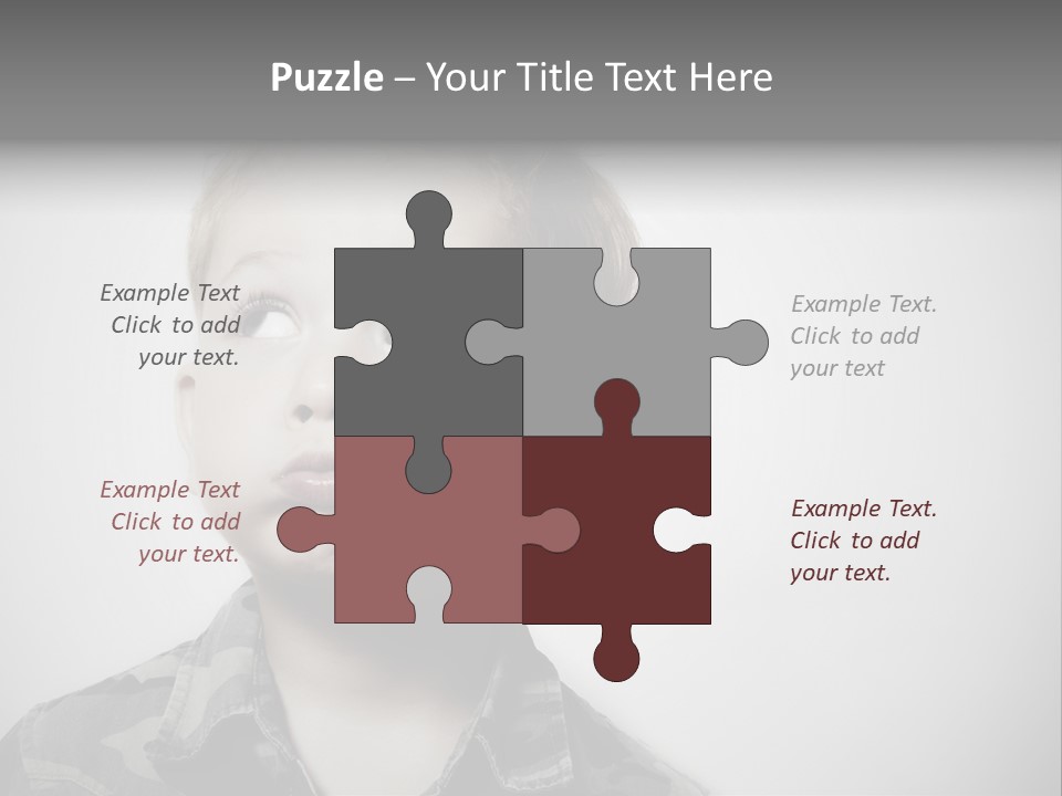 A Young Boy Is Making A Funny Face PowerPoint Template