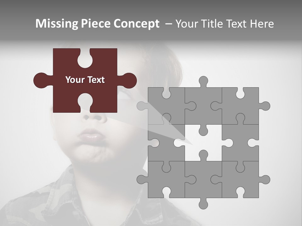 A Young Boy Is Making A Funny Face PowerPoint Template