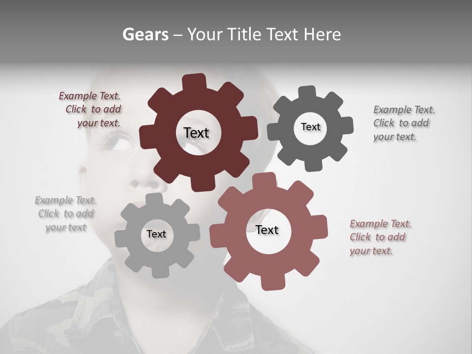 A Young Boy Is Making A Funny Face PowerPoint Template