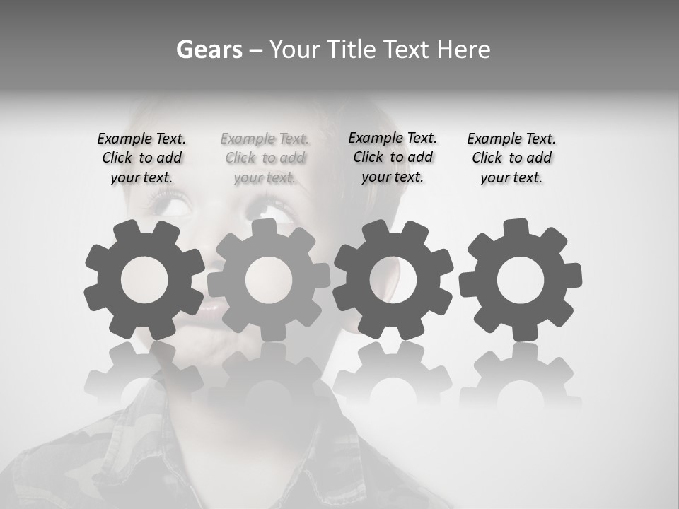 A Young Boy Is Making A Funny Face PowerPoint Template