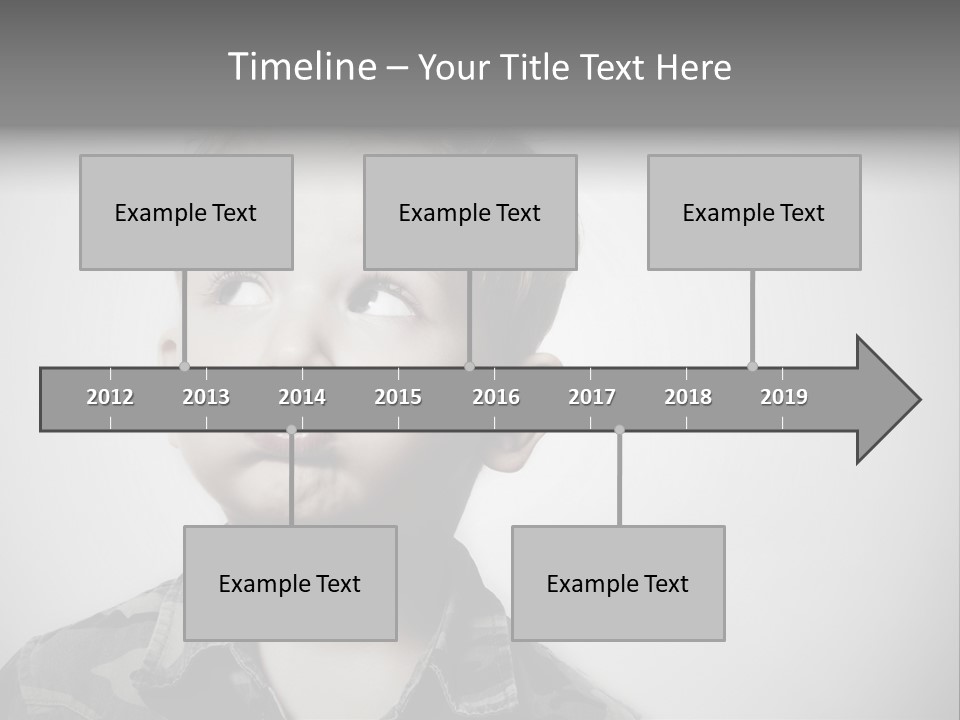A Young Boy Is Making A Funny Face PowerPoint Template