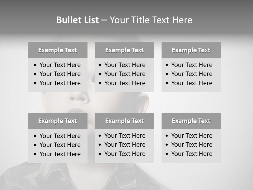 A Young Boy Is Making A Funny Face PowerPoint Template
