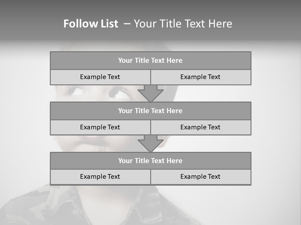 A Young Boy Is Making A Funny Face PowerPoint Template