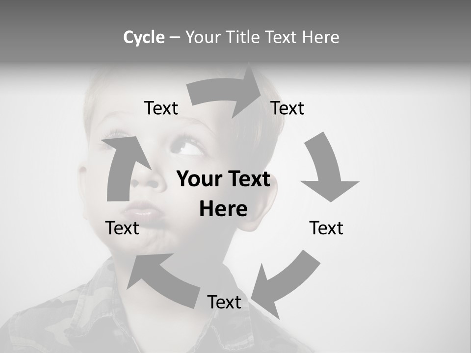 A Young Boy Is Making A Funny Face PowerPoint Template