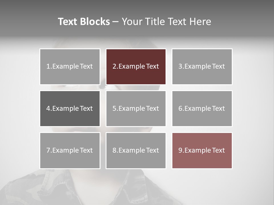 A Young Boy Is Making A Funny Face PowerPoint Template