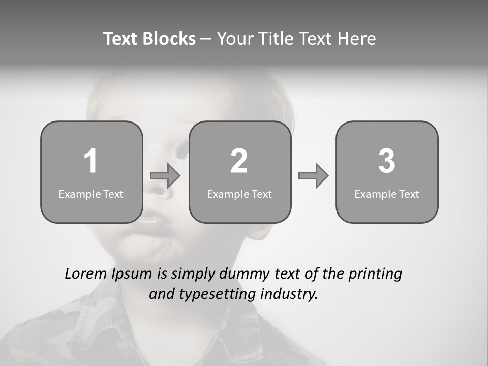A Young Boy Is Making A Funny Face PowerPoint Template