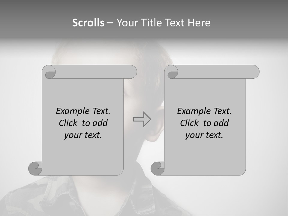 A Young Boy Is Making A Funny Face PowerPoint Template