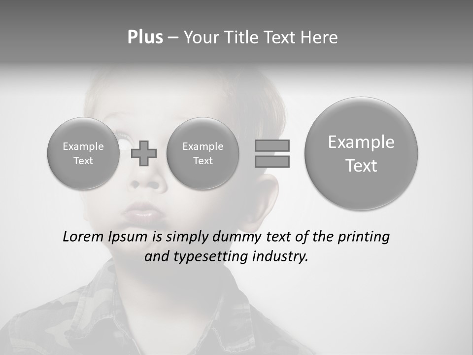 A Young Boy Is Making A Funny Face PowerPoint Template
