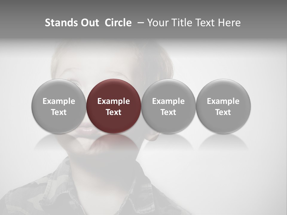 A Young Boy Is Making A Funny Face PowerPoint Template