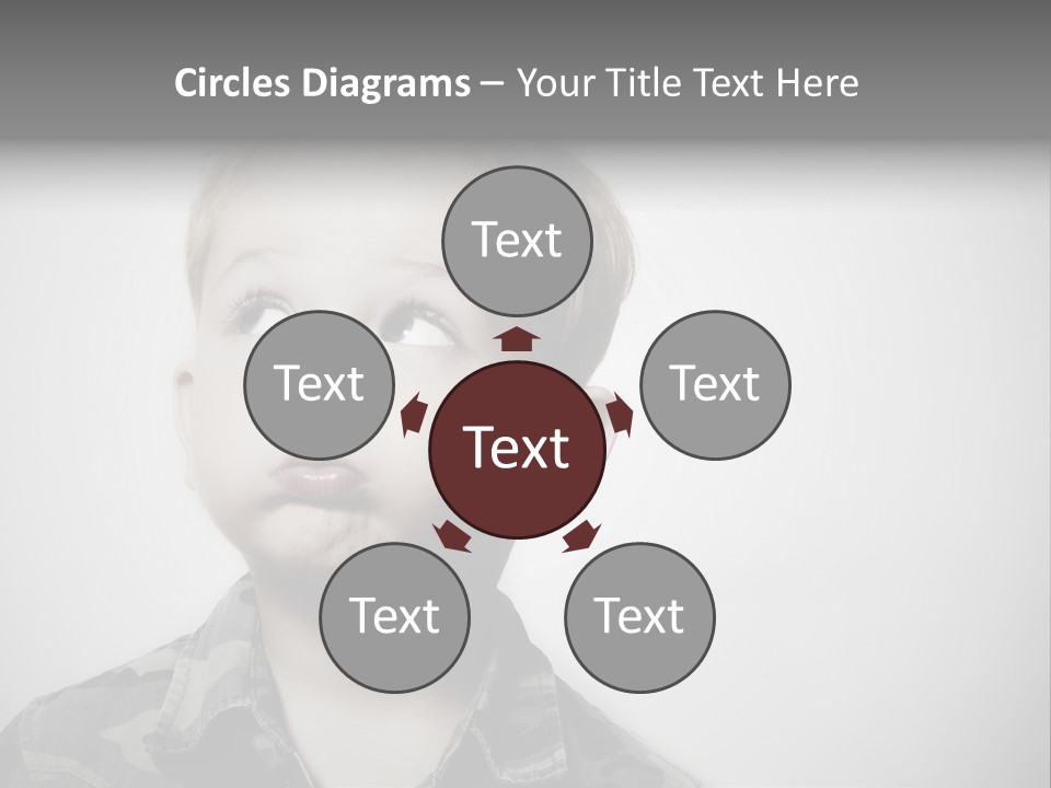 A Young Boy Is Making A Funny Face PowerPoint Template