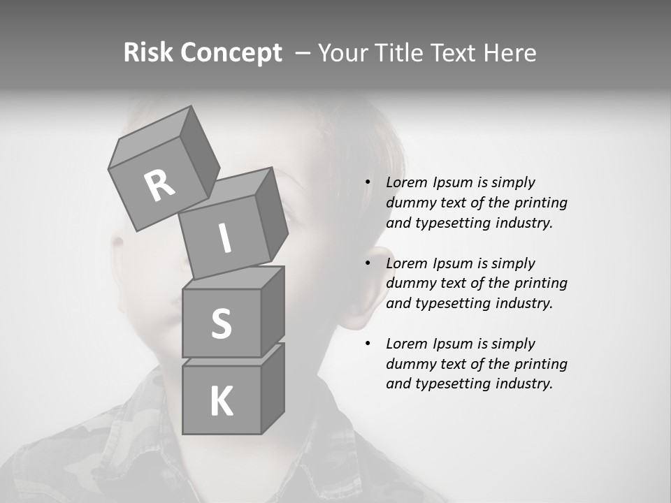 A Young Boy Is Making A Funny Face PowerPoint Template