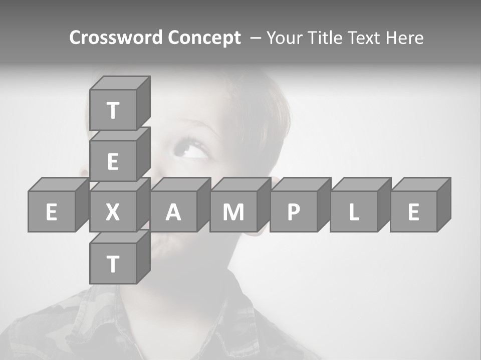A Young Boy Is Making A Funny Face PowerPoint Template