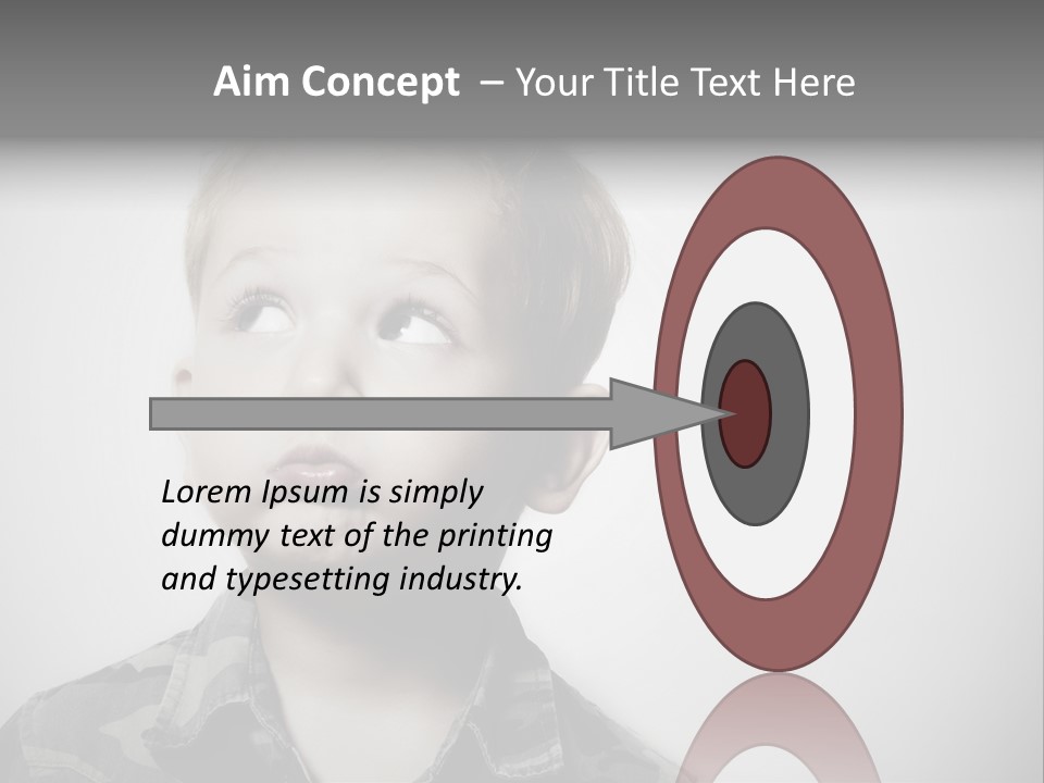 A Young Boy Is Making A Funny Face PowerPoint Template