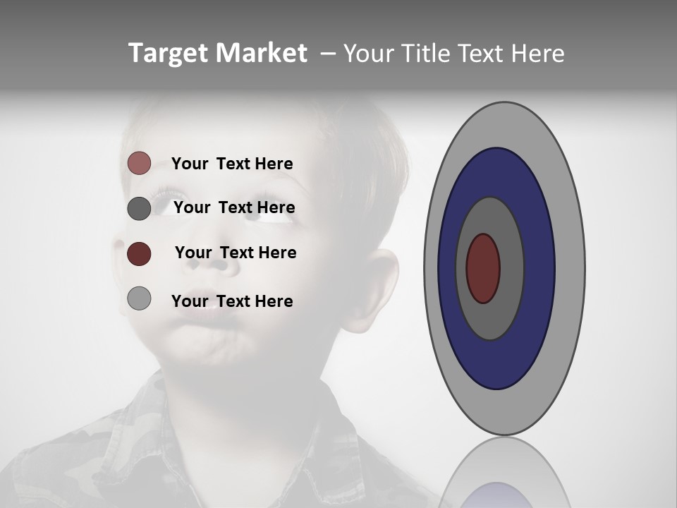 A Young Boy Is Making A Funny Face PowerPoint Template