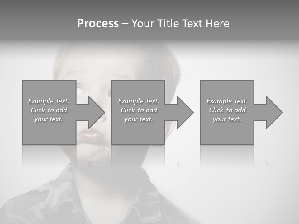 A Young Boy Is Making A Funny Face PowerPoint Template