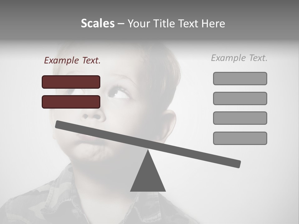 A Young Boy Is Making A Funny Face PowerPoint Template