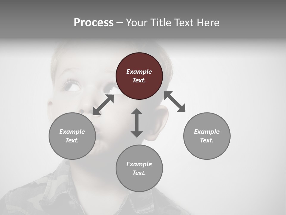 A Young Boy Is Making A Funny Face PowerPoint Template