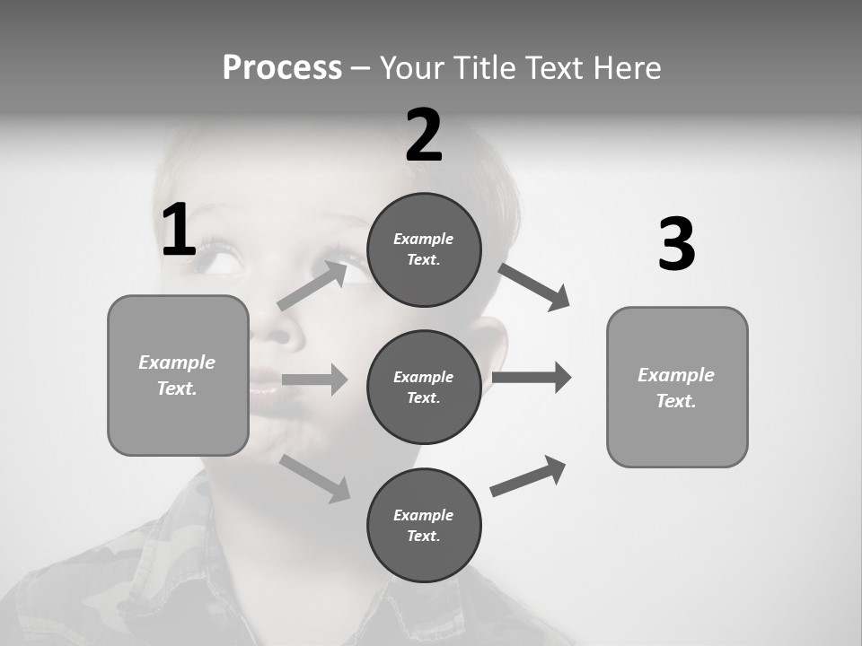 A Young Boy Is Making A Funny Face PowerPoint Template