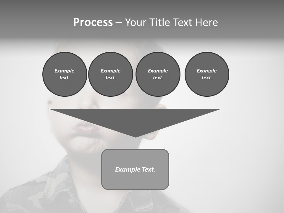 A Young Boy Is Making A Funny Face PowerPoint Template