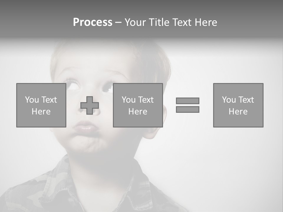 A Young Boy Is Making A Funny Face PowerPoint Template