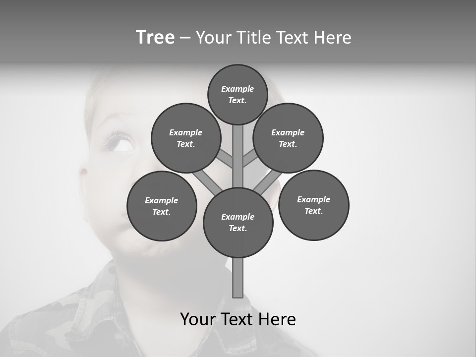 A Young Boy Is Making A Funny Face PowerPoint Template