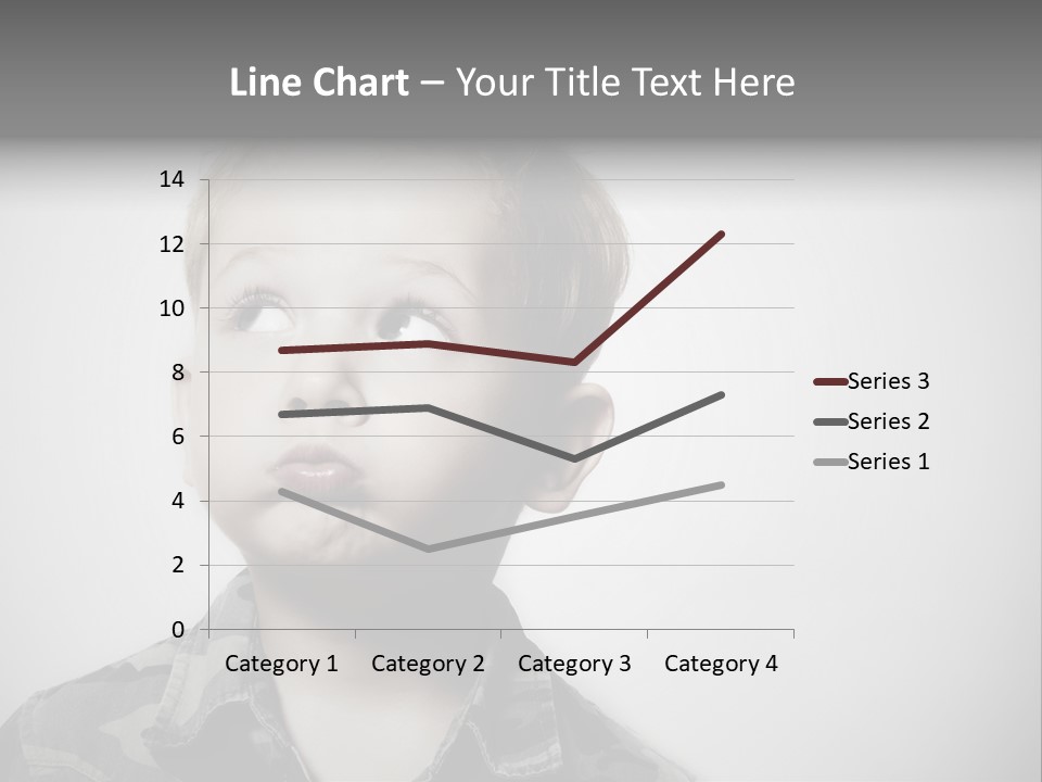 A Young Boy Is Making A Funny Face PowerPoint Template