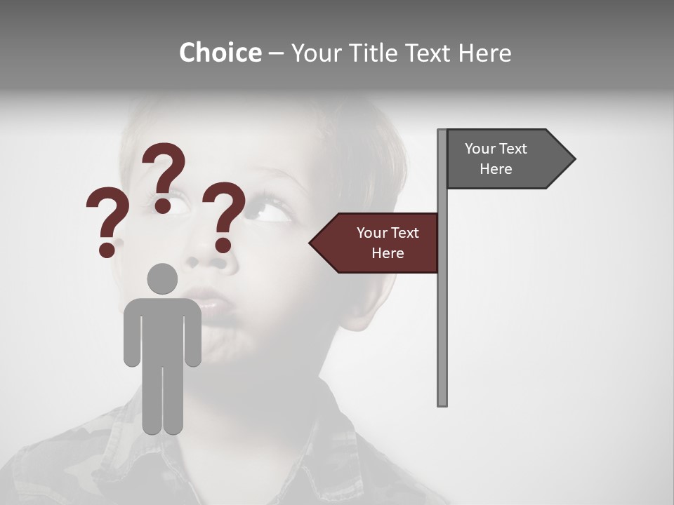 A Young Boy Is Making A Funny Face PowerPoint Template