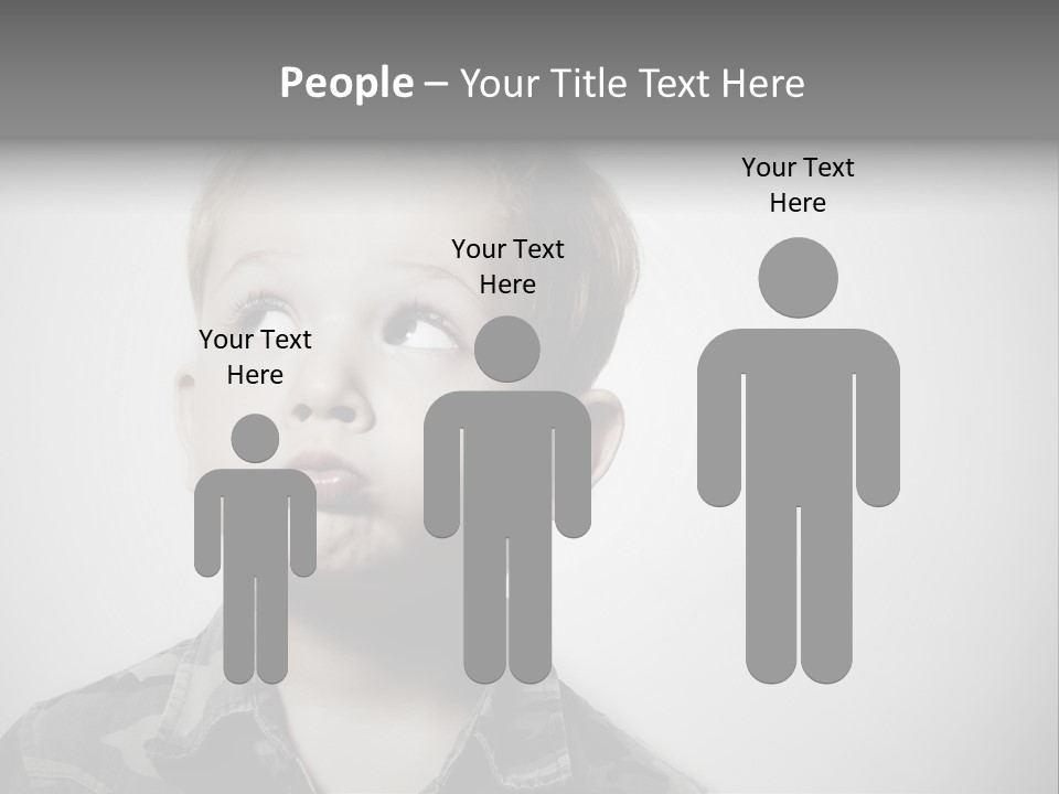 A Young Boy Is Making A Funny Face PowerPoint Template