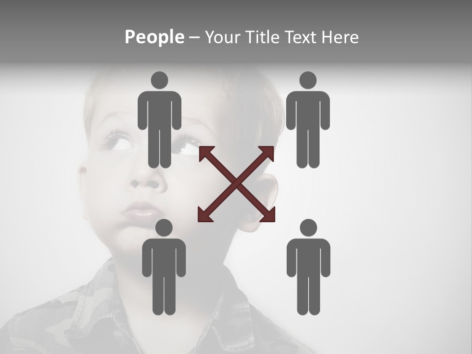 A Young Boy Is Making A Funny Face PowerPoint Template