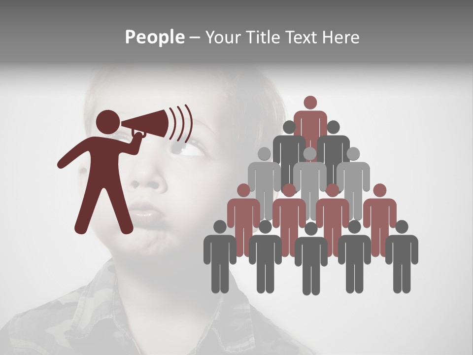 A Young Boy Is Making A Funny Face PowerPoint Template