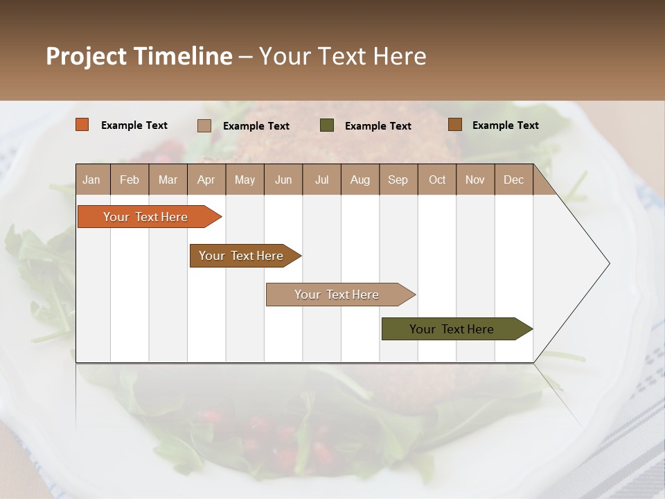A White Plate Topped With Crab Cakes And Greens PowerPoint Template