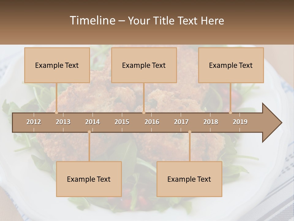 A White Plate Topped With Crab Cakes And Greens PowerPoint Template