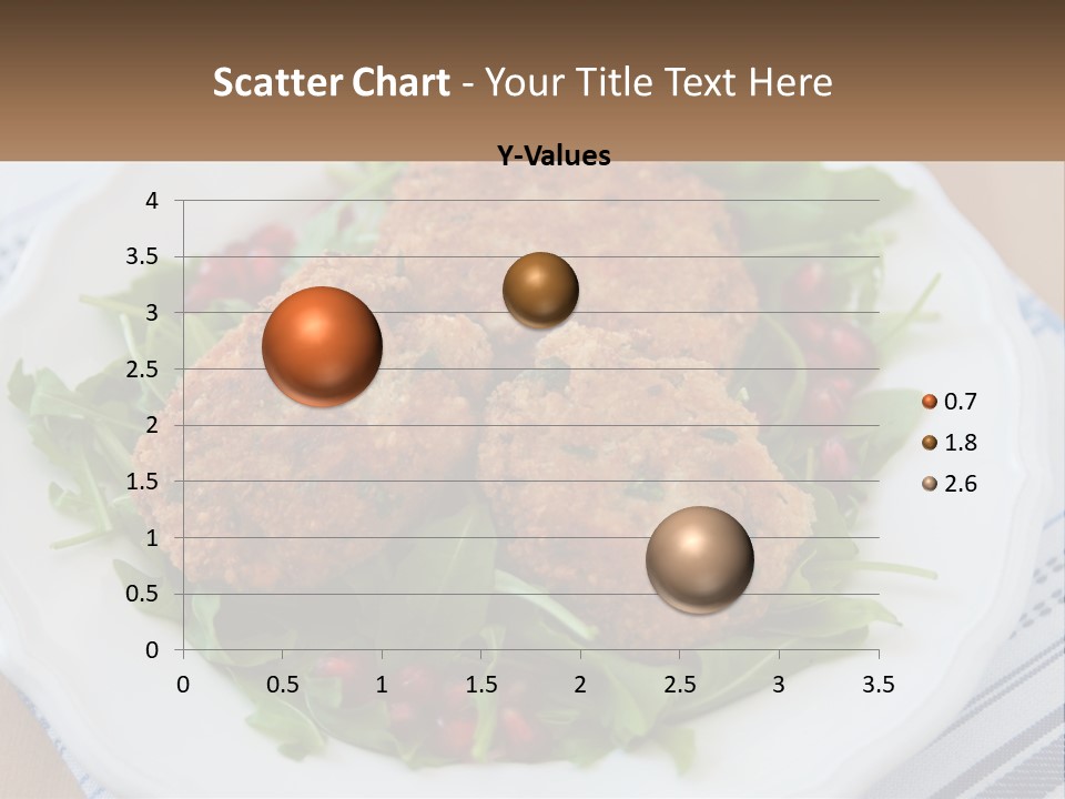 A White Plate Topped With Crab Cakes And Greens PowerPoint Template
