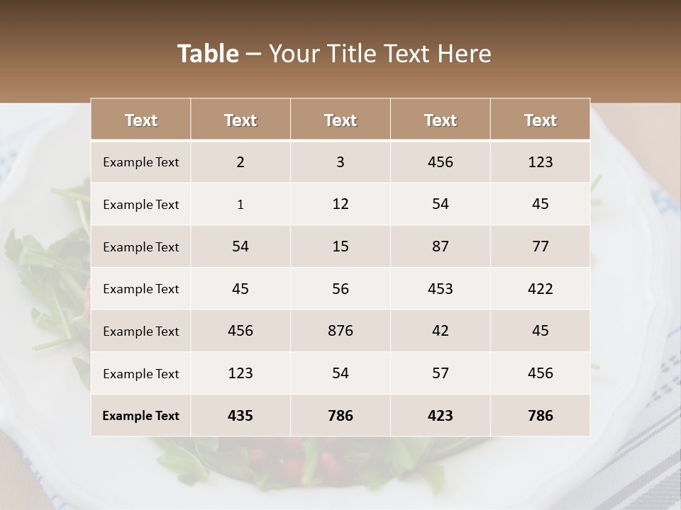 A White Plate Topped With Crab Cakes And Greens PowerPoint Template