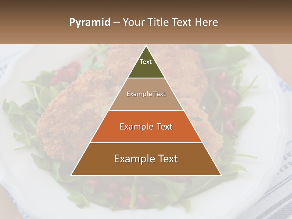 A White Plate Topped With Crab Cakes And Greens PowerPoint Template