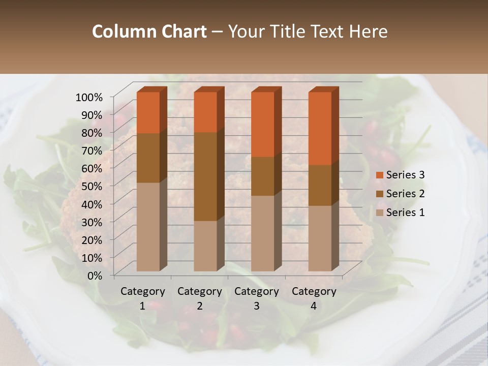A White Plate Topped With Crab Cakes And Greens PowerPoint Template