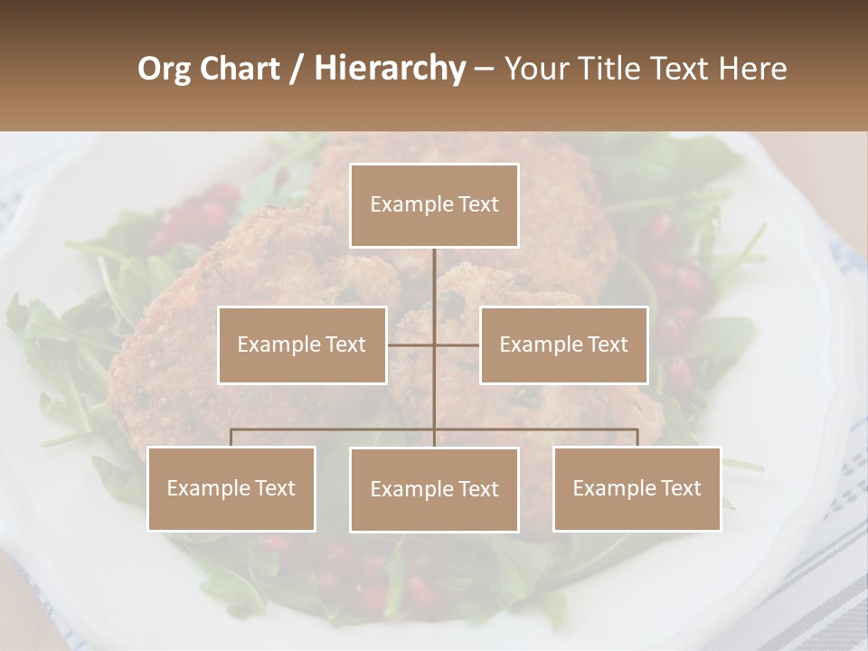 A White Plate Topped With Crab Cakes And Greens PowerPoint Template