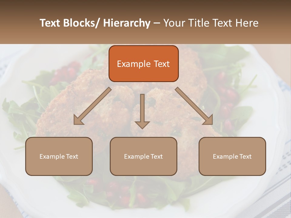 A White Plate Topped With Crab Cakes And Greens PowerPoint Template