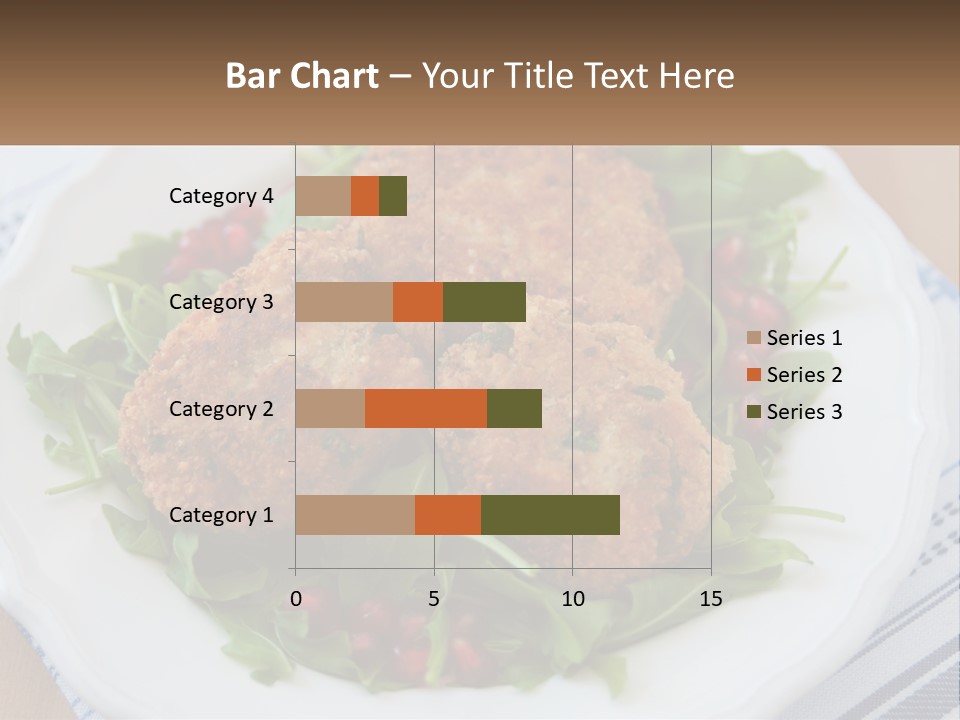 A White Plate Topped With Crab Cakes And Greens PowerPoint Template