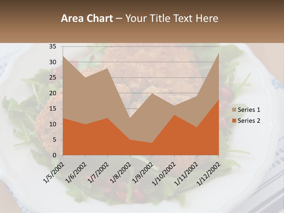 A White Plate Topped With Crab Cakes And Greens PowerPoint Template