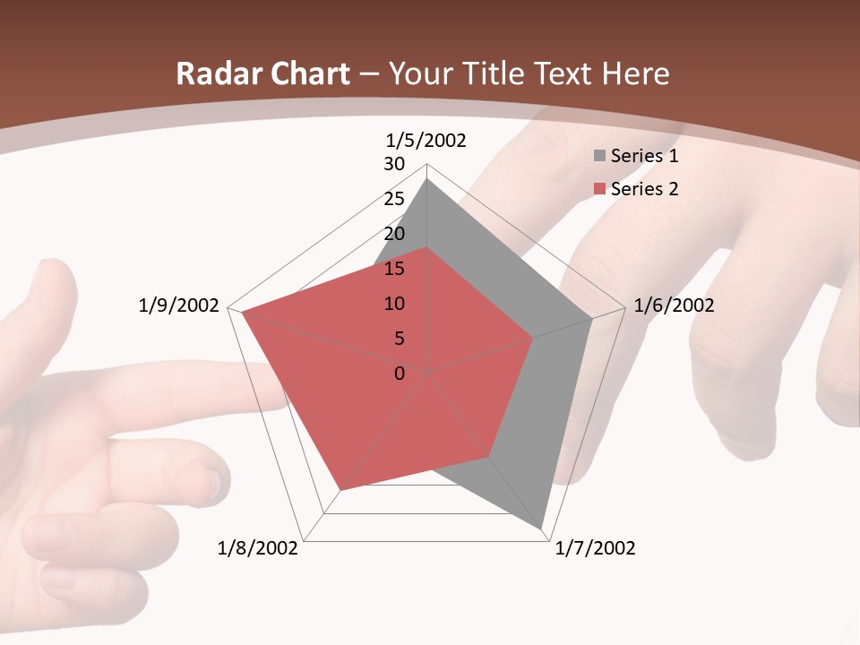 Two Hands Reaching For Each Other In Front Of A Brown Background PowerPoint Template