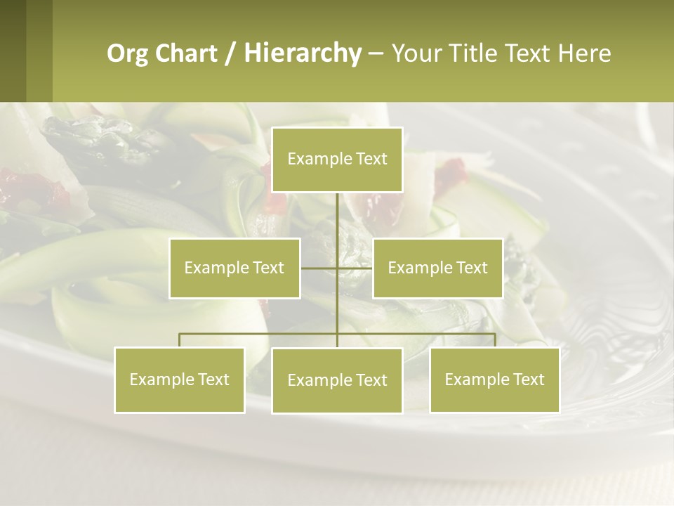 A White Plate Topped With Green Vegetables And Sauce PowerPoint Template