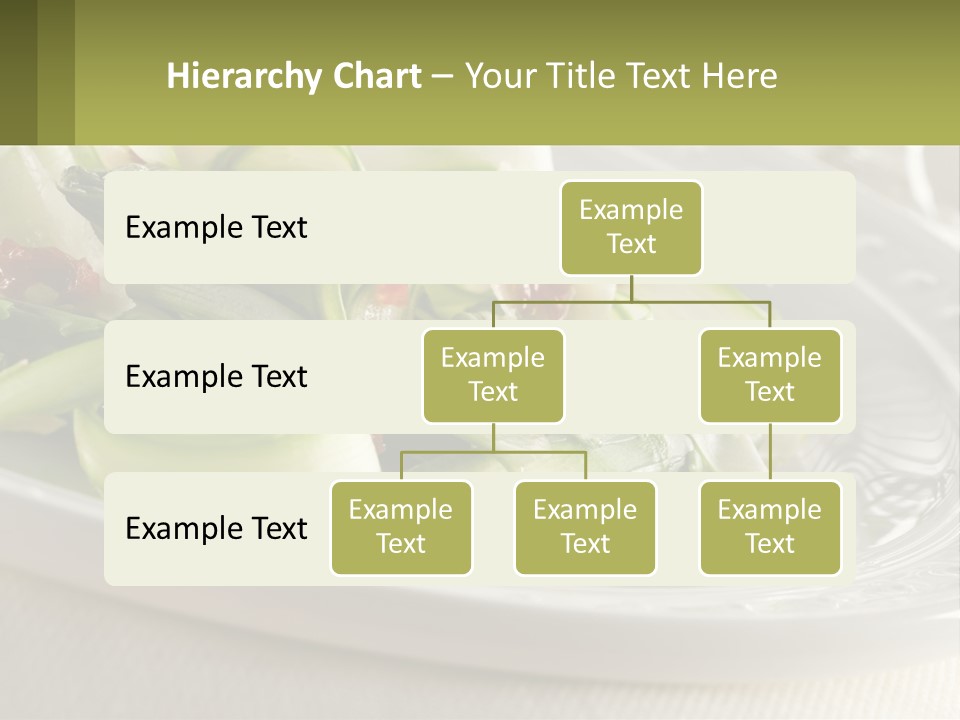 A White Plate Topped With Green Vegetables And Sauce PowerPoint Template