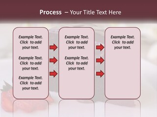 A Piece Of Chocolate Cake With A Strawberry On The Side PowerPoint Template