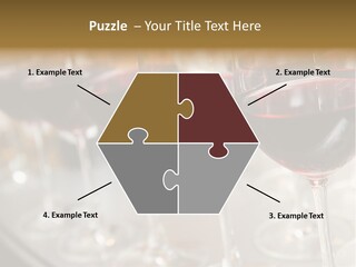 A Row Of Wine Glasses Filled With Red Wine PowerPoint Template