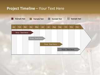 A Row Of Wine Glasses Filled With Red Wine PowerPoint Template