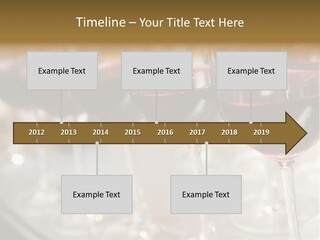 A Row Of Wine Glasses Filled With Red Wine PowerPoint Template