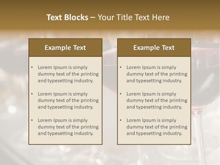 A Row Of Wine Glasses Filled With Red Wine PowerPoint Template