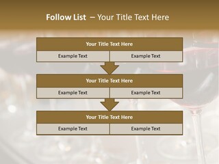 A Row Of Wine Glasses Filled With Red Wine PowerPoint Template